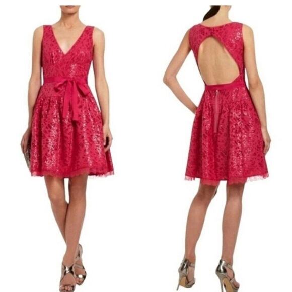 BCBG Maxazria Katarina Dress in Azalea Size 0 - Picture 1 of 9